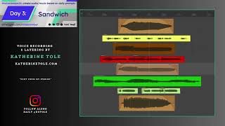 Day 3  Sandwich  Waveform art [upl. by Larrad]