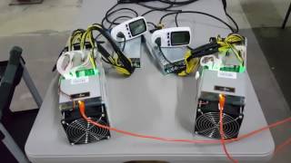 AntMiner T9 vs S9 power and temperature comparison [upl. by Torry]