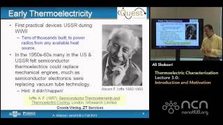 nanoHUBU Thermoelectricity L30 NanoMacroscale Characterization  Introduction and Motivation [upl. by Nehgaem]