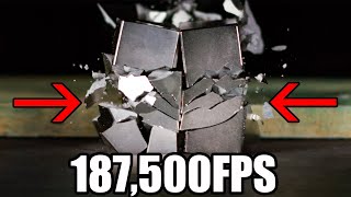 Ridiculous Magnets Colliding at 187000FPS  The Slow Mo Guys [upl. by Vikky926]