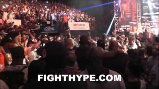 FLOYD MAYWEATHER VS CANELO ALVAREZ WEIGHIN EXCLUSIVE RING WALK FOOTAGE [upl. by Lougheed]