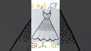 A Balloon Frock Drawing For Kids Doodles kidart drawing art easyartforkids kiddraws [upl. by Claudia]