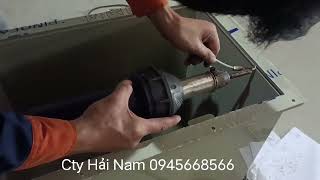 Máy hàn nhựa Weldy thụy sỹ tấm nhựa PPPVCPE Cty Hải Nam cung cấp [upl. by Oicneserc]