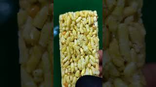 Eating Time 9  Rice Sweet Crispy Bar Shorts ASMR 💪💪💪💪 [upl. by Ettegroeg745]