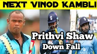 Prithvi Shaw is Next Vindo Kamble Prithvi Shaw downfall prithvishaw iplunsoldplayers [upl. by Jopa]