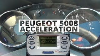 Peugeot 5008 20 HDi 150 PS  acceleration 0100 kmh [upl. by Ettenav]