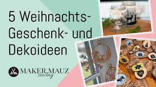 5 Weihnachtsdeko und Geschenkideen zum Plotten [upl. by Ladiv]