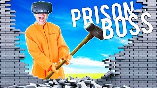 WE SMASHED OUR WAY OUT OF VR PRISON ONTO A NEW HARDER PRISON  Prison Boss VR HTC VIVE Gameplay [upl. by Innaig923]