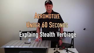 Aeromotive Inc  Meaning Of Stealth Technology [upl. by Marven232]