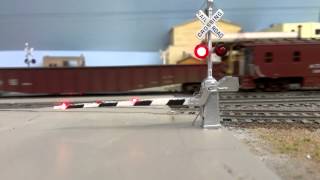 HO Scale Animated Crossing Gate [upl. by Tiphane]