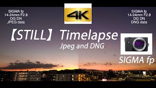 SIGMA fp Vlog Timelapse JPEG and DNG sunset Tokyo  JAPAN 4K [upl. by Yrocaj]