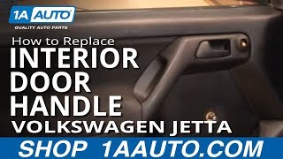 How to Replace Interior Door Handle 9398 Volkswagen Jetta [upl. by Raine]