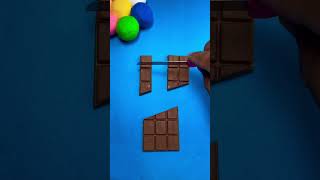 Chocolate with an Extra Slice 126 chocolateasmr shorts satisfying [upl. by Arraek274]