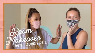 LaurDIY helps me makeover my filming room pt 2 [upl. by Hittel]