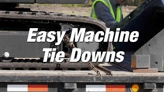 RSeries Excavators Easy Machine Tie Downs [upl. by Hibbs]