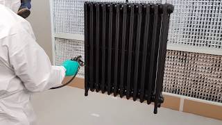 Apprêt de finition sur radiateur en fonte [upl. by Catt]