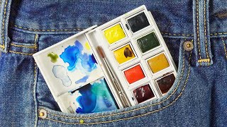 My favorite watercolor kit for urban sketching [upl. by Ainattirb]