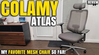 My Favorite Ergonomic Mesh Chair So Far  Colamy Atlas Chair Review [upl. by Atiuqahs]