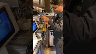 Latte coffee song makinglatteart latte coffee mocktailtime cappuccino love music [upl. by Nahta]