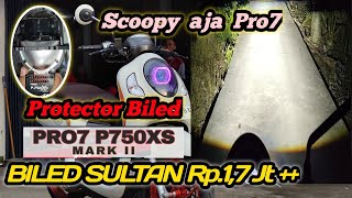 Biled Premium 3 inch Pro7 p750 XS mark II Cara pasang di motor Scoopy [upl. by Nazarius]