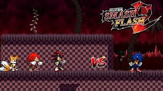 SSF2 Mods Sonic exe vs Tails Knuckles and Shadow [upl. by Akimik]