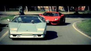 Top Gear Lamborghini Aventador versus Countach Review Fahrbericht the teaser2  AutoEmotionenTV [upl. by Airtemad778]