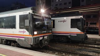 Movimiento de Regional Express en la estación de Ponferrada León UT 470156 y 470046 [upl. by Corette]