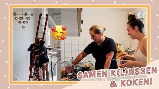 Koken en klussen in huis met Guus amp mega lekkere zomerse salade maken met Charlotte 🍑🥗  Vlog 491 [upl. by Acinej]