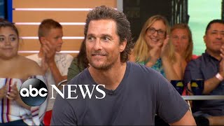 Matthew McConaughey reveals biblical inspiration for son Levis name [upl. by Ahsetel601]