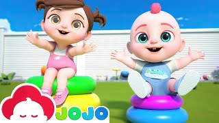 The Colors Song with Stacking Rings  Baby JoJo Nursery Rhymes amp Kids Songs [upl. by Sanford482]