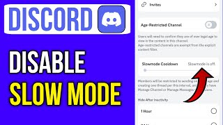 How To Disable Slow Mode On Discord App [upl. by Dorelia]