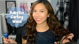 Babyliss Pro Nano Titanium Curling Wand Review and Demo [upl. by Aretina698]