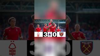 Nottingham Forest 30 Westham United All Goals and Highlights Premier League short sportnews [upl. by Risan969]