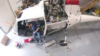 AS350 B2 Sliding door Installation  Part 1 [upl. by Sucitivel392]