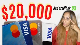 💸20000 in Credit Cards With Soft Pull Preapproval Holiday ShoppingAmazon amp more Bad Credit OK✅ [upl. by Billye]