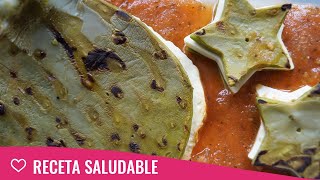 Nopales Rellenos de Queso en Salsa de Tomate ♥ Mexican Cactus with Cheese Recipe [upl. by Cerell]