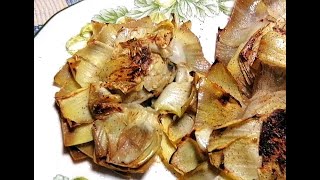 Receta de ALCACHOFAS a la plancha en florRecipe for grilled ARTICHOKES in flower FÁCIL Y RÁPIDO [upl. by Iorio]