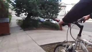 INSANE DOWNHILL BAIT BIKE IN THE HOOD NO BRAKES [upl. by Hilaria]