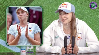 The new favourite  Elena Rybakina  Fourth round Postmatch Press Conference  Wimbledon 2024 [upl. by Euqenimod341]