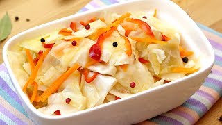 Очень вкусный салат КАПУСТНЫЙ Хрустящая закусочная капуста в пикантном маринаде [upl. by Hagar]