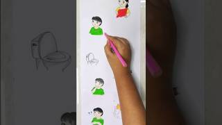 Bengali moms and ghost👻in paper folding art🩷cartooncomedyshortsartforyoubtsfunnydrawinglike [upl. by Feinberg613]