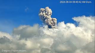 Fumarola Del Volcan Popocatepetl 4 De Agosto 2024 [upl. by Saref]