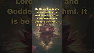 Rama Ekadashi Devotion to Vishnu 🕉️✨ RamaEkadashi DiwaliFestivals IndianCulture Bhakti [upl. by Celesta]