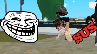 exposing gangsters in roblox high school 2 [upl. by Devin]