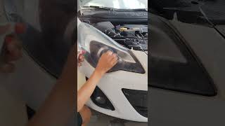 Headlight coating  Lakiranje farova automobile car headlightcoating [upl. by Vernier]