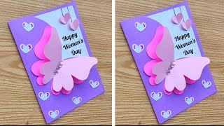 Happy Womens Day Card 2024  Womens Day Greeting Card  Womens Day Celebration Ideas [upl. by Kcirdorb]