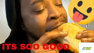 SUBWAY MUKBANG ASMR ASMR eating [upl. by Ettevroc]