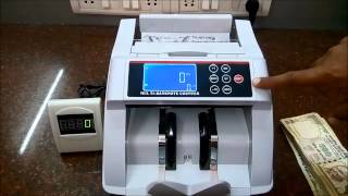 CURRENCY COUNTER with FAKE NOTE DETECTIONMoneyCashNote Counting Machine [upl. by Aliekat]