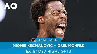 Miomir Kecmanovic v Gael Monfils Extended Highlights 4R  Australian Open 2022 [upl. by Nyla]