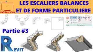 COMMENT CREER DES ESCALIERS BALANCES SUR REVIT  PARTIE 3 [upl. by Sunev]